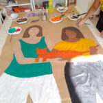 Atelier portrait de famille. Fabienne et Meissane.